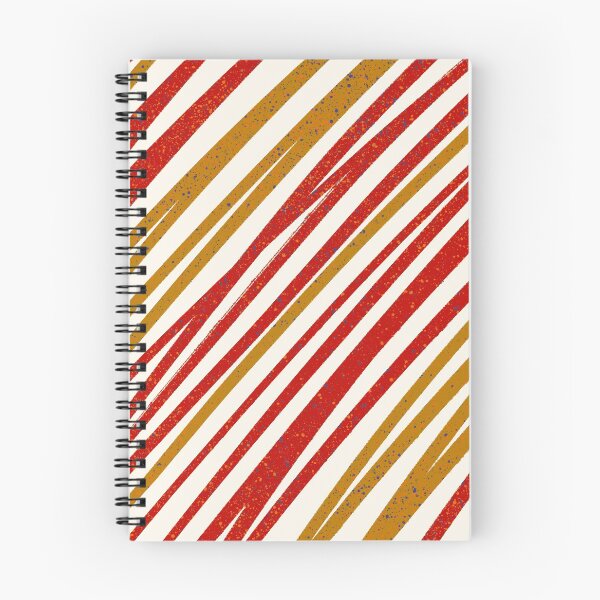 Item preview, Textured red and mustard Lines  designed and sold by FrancesPoff.