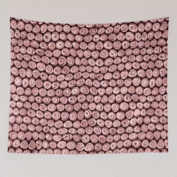 Item preview, Tiny Pink Rose Squiggly Swirly Spiral Circles designed and sold by James-Cole.