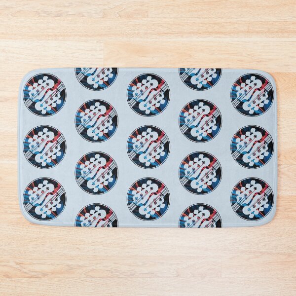 Item preview, Bass Guitar Headstock Circle Texture Light Theme designed and sold by nightsworthy.