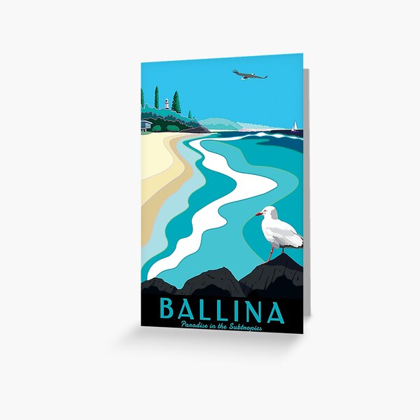 Artikel-Vorschau von Ballina Reisekunst im Vintage-Stil - In der Nähe von Byron Bay, Australien, designt und verkauft von Jazznote.