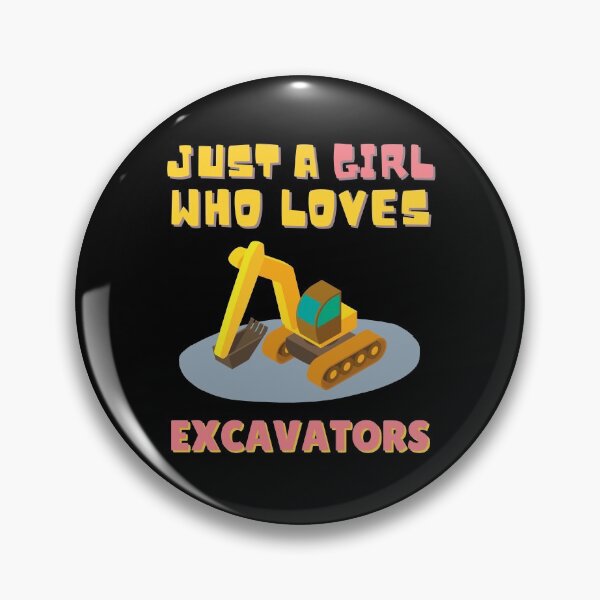 Item preview, Just A Girl Who Loves Excavators, Funny Kids Gift Idea designed and sold by singRsong.