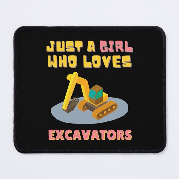 Item preview, Just A Girl Who Loves Excavators, Funny Kids Gift Idea designed and sold by singRsong.