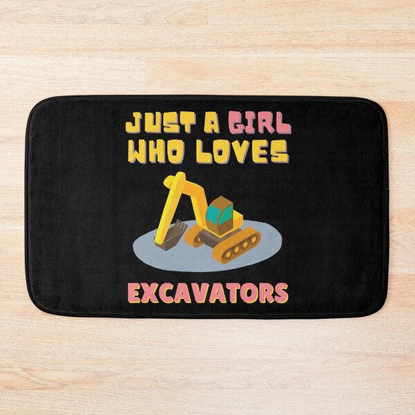 Item preview, Just A Girl Who Loves Excavators, Funny Kids Gift Idea designed and sold by singRsong.