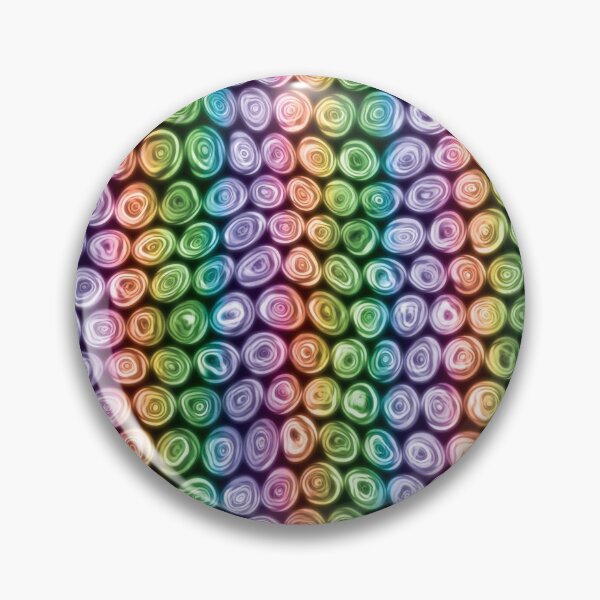 Item preview, Tiny Rainbow Stripes Squiggly Swirly Spiral Circles designed and sold by James-Cole.