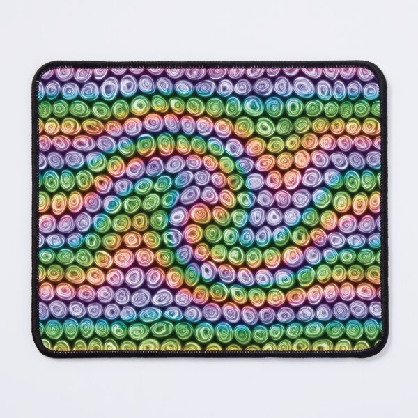 Item preview, Tiny Rainbow Swirl Squiggly Swirly Spiral Circles designed and sold by James-Cole.