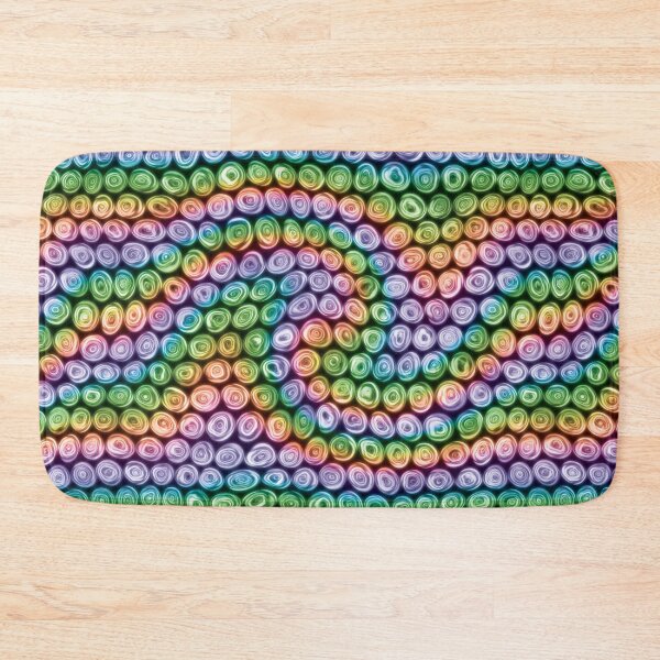 Item preview, Tiny Rainbow Swirl Squiggly Swirly Spiral Circles designed and sold by James-Cole.