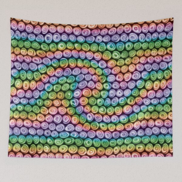 Item preview, Tiny Rainbow Swirl Squiggly Swirly Spiral Circles designed and sold by James-Cole.
