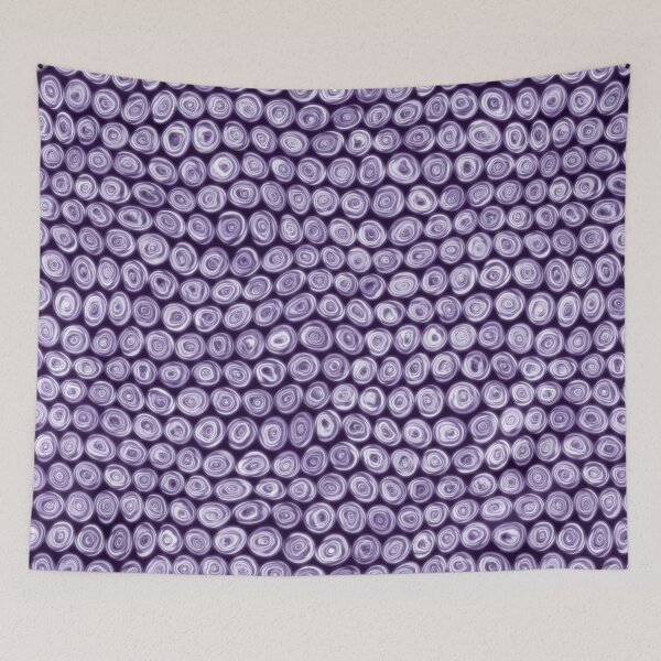 Item preview, Tiny Violet Purple Squiggly Swirly Spiral Circles designed and sold by James-Cole.