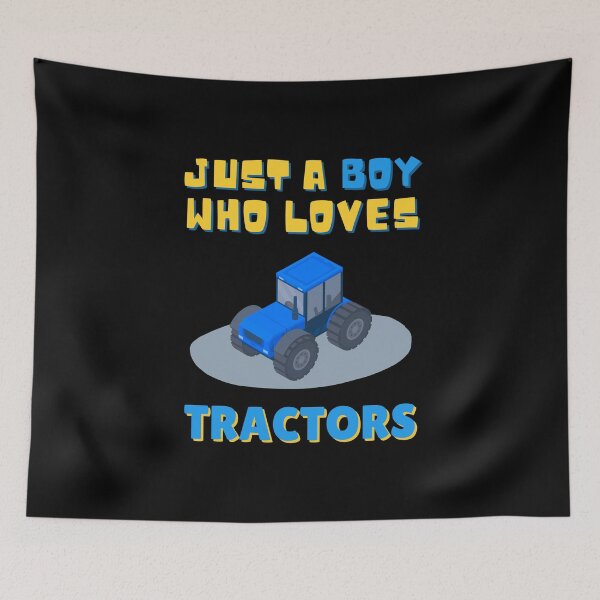 Item preview, Just A Boy Who Loves Tractors, Blue Tractor Funny Kids Gift Idea designed and sold by singRsong.