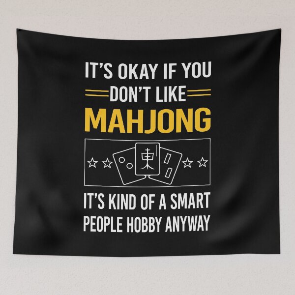 Item preview, Funny Smart People Mahjong Majong Mah Jong Mah Jongg designed and sold by RandalDavis.