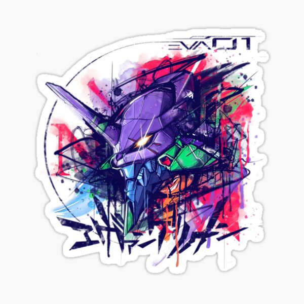 Vista previa del artículo con la obra «Acuarela Evangelion», diseñado y vendido por CaliforniaStore.
