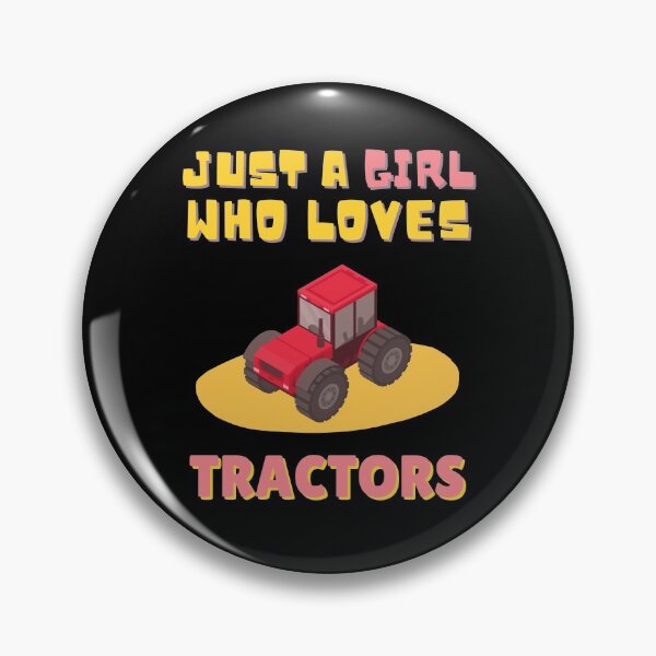 Item preview, Just A Girl Who Loves Tractors, Red Tractor Funny Kids Gift Idea designed and sold by singRsong.