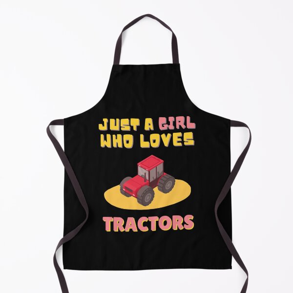 Item preview, Just A Girl Who Loves Tractors, Red Tractor Funny Kids Gift Idea designed and sold by singRsong.