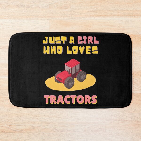 Item preview, Just A Girl Who Loves Tractors, Red Tractor Funny Kids Gift Idea designed and sold by singRsong.