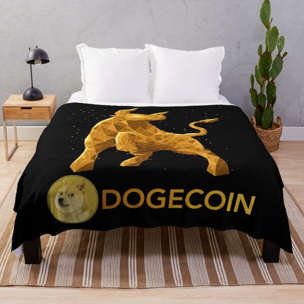 Artikelvorschau, Bullenmarkt Dogecoin DOGE BTC Coin To The Moon Crypto Token Cryptocurrency Blockchain Wallet entworfen und verkauft von AriellaGross.