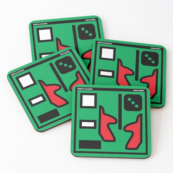 Item preview, True Colours of  Meeples and Dice - Green/Red designed and sold by geekyT.