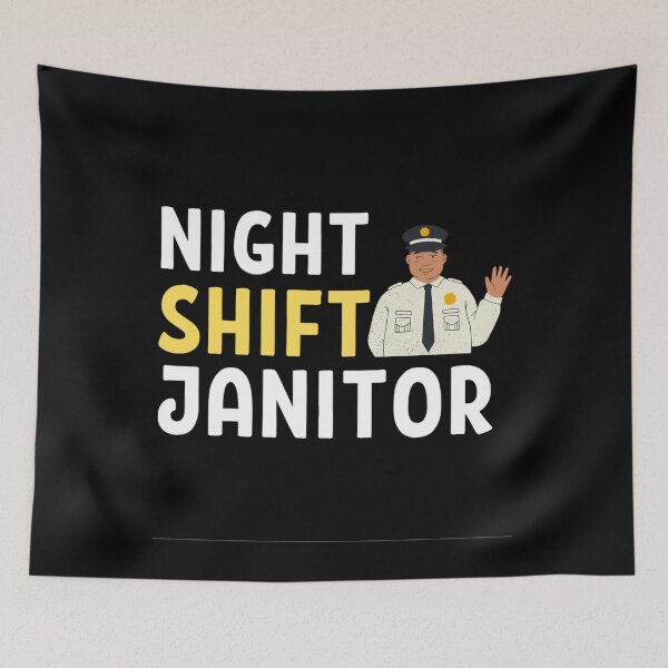 Item preview, Night Shift Janitor With Women Cleaner  designed and sold by chetan786.