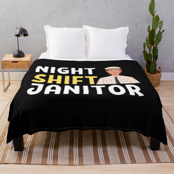 Item preview,  Night Shift Janitor With Women Cleaner  designed and sold by chetan786.