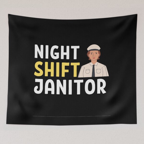 Item preview,  Night Shift Janitor With Women Cleaner  designed and sold by chetan786.