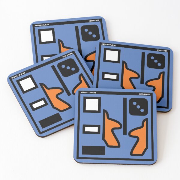 Item preview, True Colours of  Meeples and Dice - Blue/Orange designed and sold by geekyT.