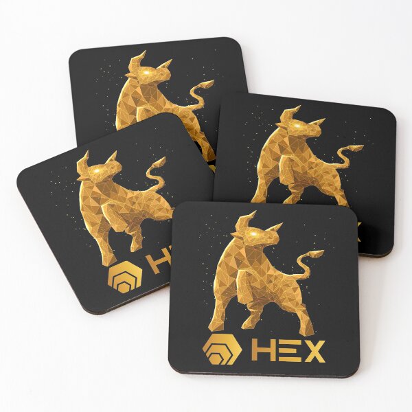 Item preview, Bull Market HEX Coin To The Moon HEX Crypto Token Cryptocurrency Blockchain Wallet designed and sold by AriellaGross.
