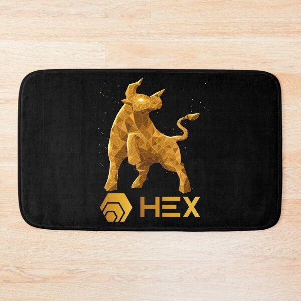 Item preview, Bull Market HEX Coin To The Moon HEX Crypto Token Cryptocurrency Blockchain Wallet designed and sold by AriellaGross.