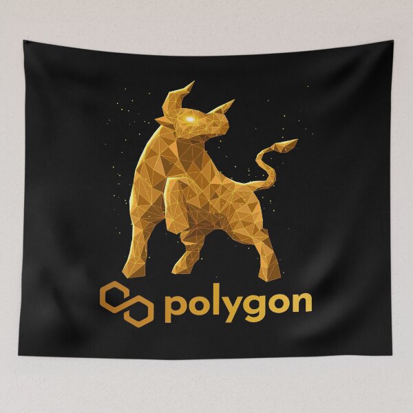 Item preview, Bull Market Polygon Matic Coin To The Moon Crypto Token Cryptocurrency Blockchain Wallet designed and sold by AriellaGross.