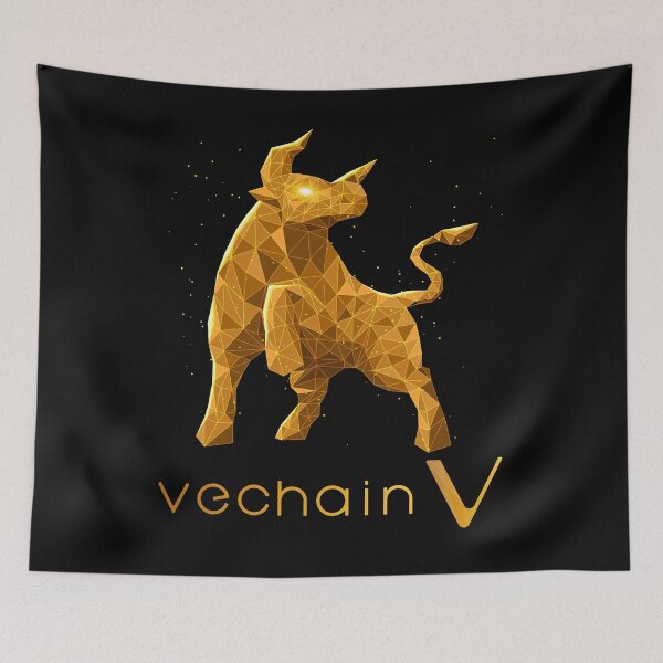 Item preview, Bull Market Vechain VET Coin To The Moon Crypto Token Cryptocurrency Blockchain Wallet designed and sold by AriellaGross.