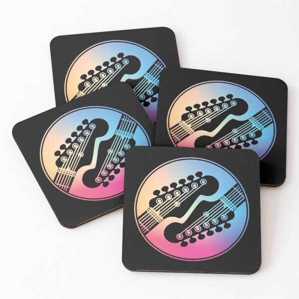 Item preview, Electric Guitar Headstock Circle Gradient Theme designed and sold by nightsworthy.