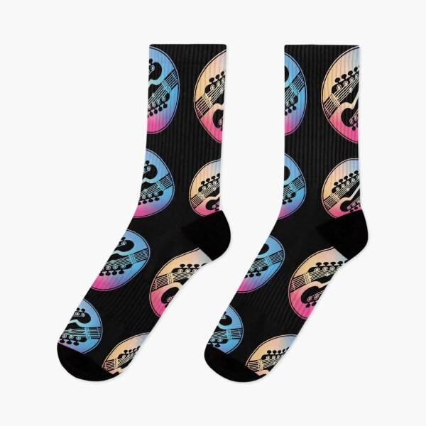 Item preview, Electric Guitar Headstock Circle Gradient Theme designed and sold by nightsworthy.