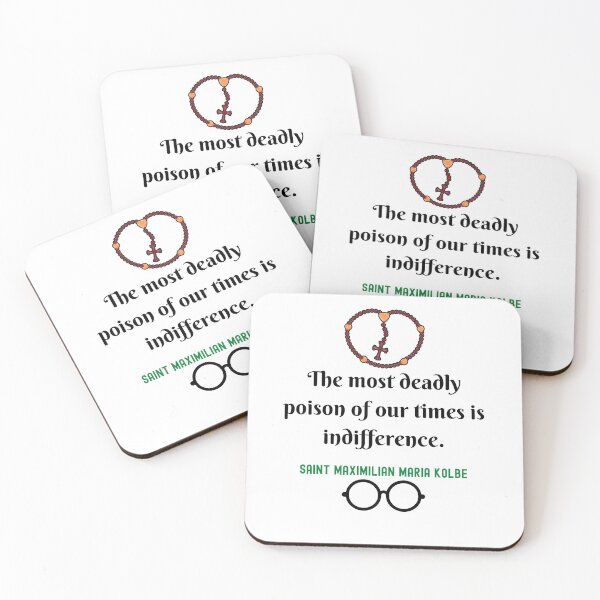 Item preview, Saint Maximilian Kolbe quote designed and sold by Lorify.
