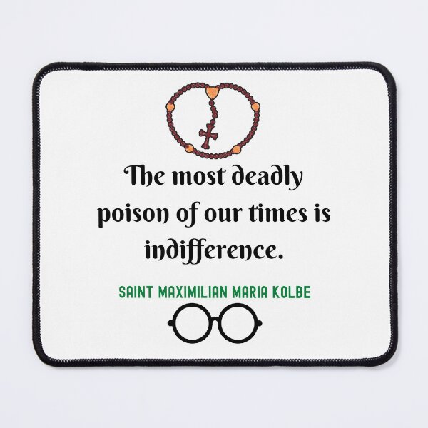 Item preview, Saint Maximilian Kolbe quote designed and sold by Lorify.