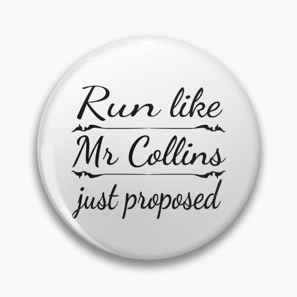 Item preview, Jane Austen: Run like Mr Collins just proposed designed and sold by Cartotastic.