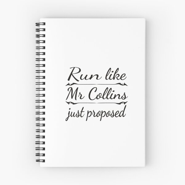 Item preview, Jane Austen: Run like Mr Collins just proposed designed and sold by Cartotastic.