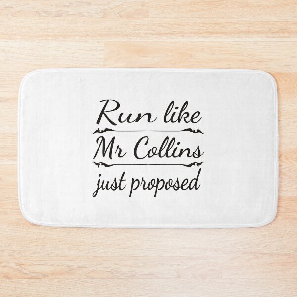 Item preview, Jane Austen: Run like Mr Collins just proposed designed and sold by Cartotastic.