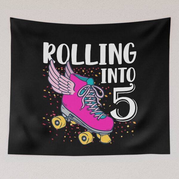 Item preview, Rolling Into 5 Years Old Girls Birthday  designed and sold by Eddie SH.