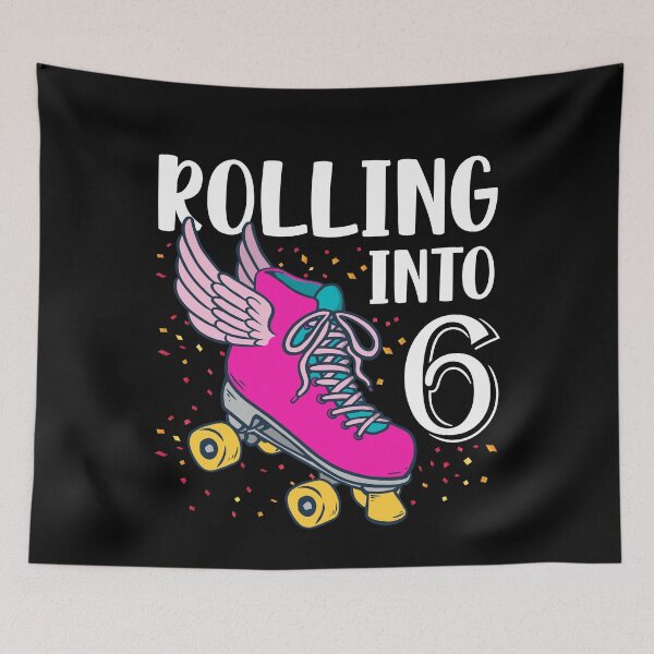 Item preview, Rolling Into 6 Years Old Girls Birthday  designed and sold by Eddie SH.