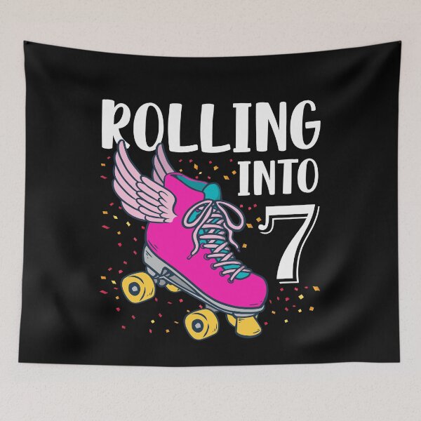 Item preview, Rolling Into 7 Years Old Girls Birthday  designed and sold by Eddie SH.