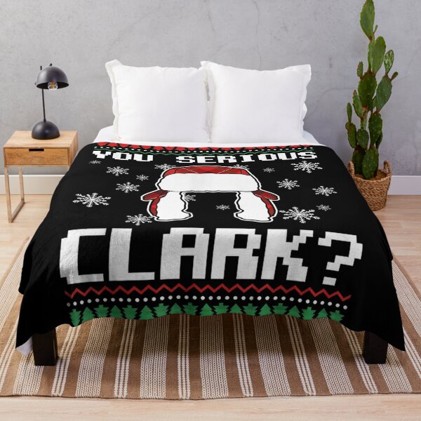 Christmas Vacation Funny You Serious Ugly Pattern Throw Blanket