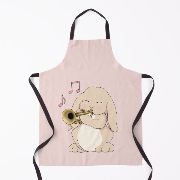 Item preview, Cute Bunny Trumpet Player - on Pink designed and sold by Jazznote.