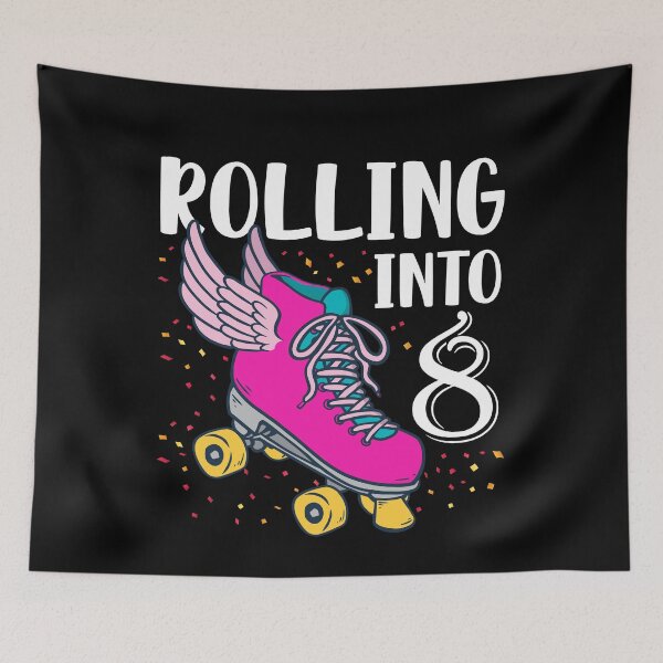 Item preview, Rolling Into 8 Years Old Girls Birthday  designed and sold by Eddie SH.