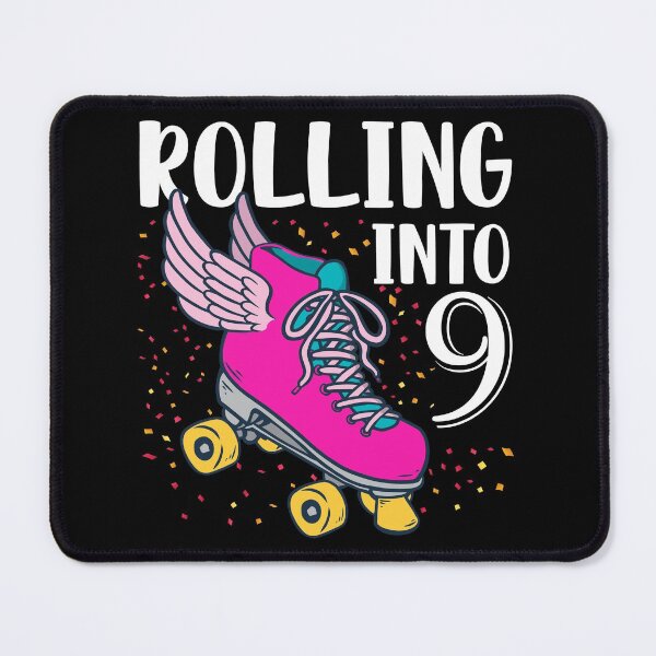 Item preview, Rolling Into 9 Years Old Girls Birthday designed and sold by Eddie SH.