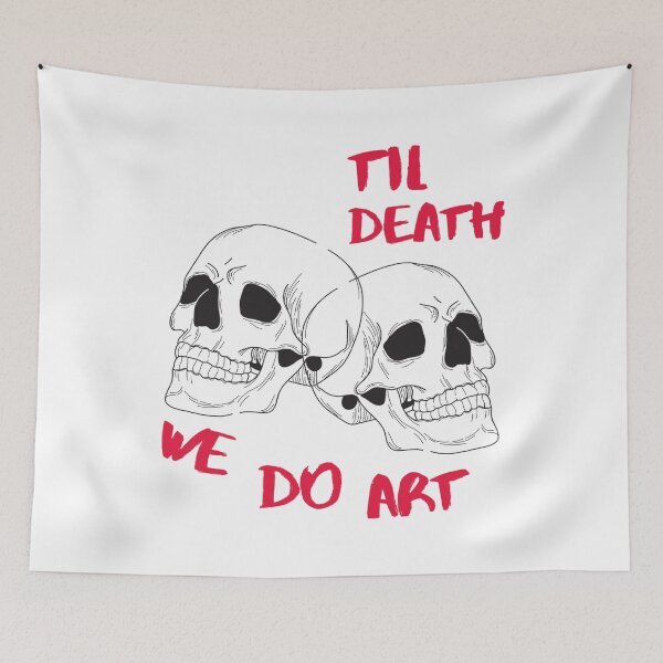 Item preview, Till Death We Will Do Art With Twin Skulls designed and sold by Avani01.