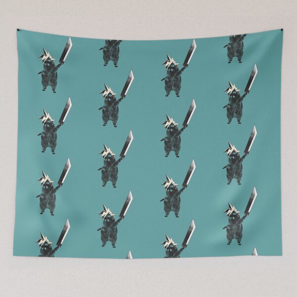Item preview, Raccoon wielding Buster Sword designed and sold by autoboxdesign.