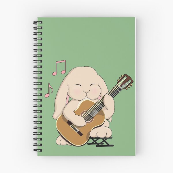 Item preview, Cute Rabbit Classical Guitar Player - on Green designed and sold by Jazznote.