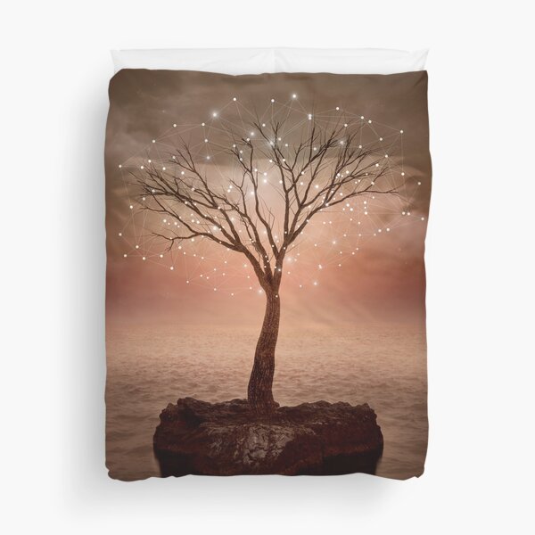 The Strong Grows In Solitude (Tree of Solitude) Duvet Cover