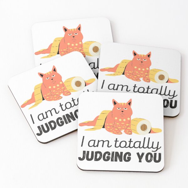 Item preview, I am totally judging you - judgy cat. designed and sold by earthlingsmerch.