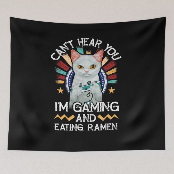 Item preview, Gamer Ramen Kitten funny quotes designed and sold by BrennaEirlys.