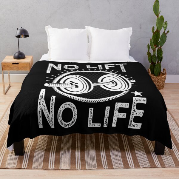 Item preview, No Lift No Life Funny Gym Quote Gift Fitness Christmas designed and sold by JooArtPrints ★★★★★.