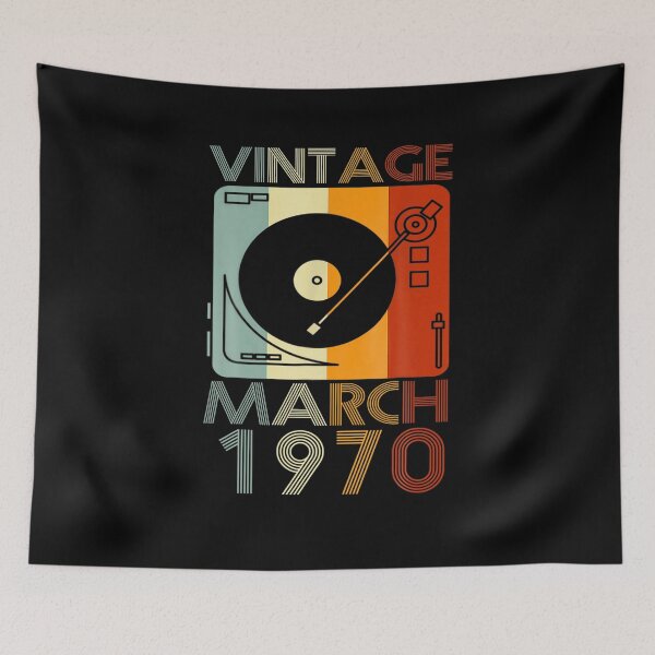 Item preview,  Retro March 1970 Tshirt 51st Birthday Gift 51 Years Old designed and sold by ClemfradaGaddi.